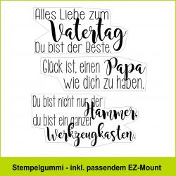 Alles Liebe ... Vatertag - Stempelgummi